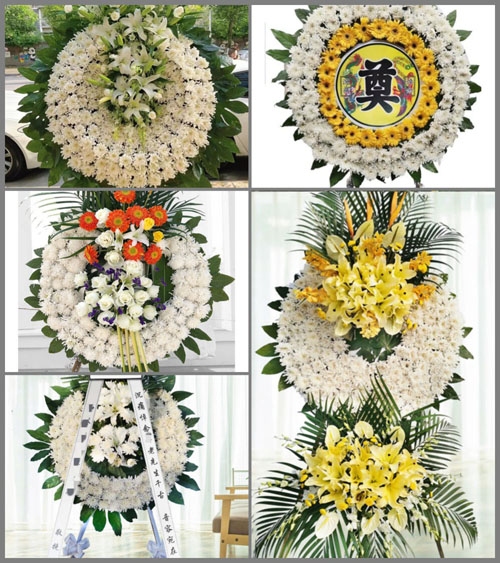 山东济宁任城区安居街道二里半村花圈速递